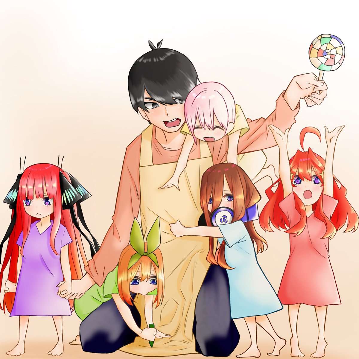 Go-toubun no Hanayome Chapter 50.5 - halaman 17