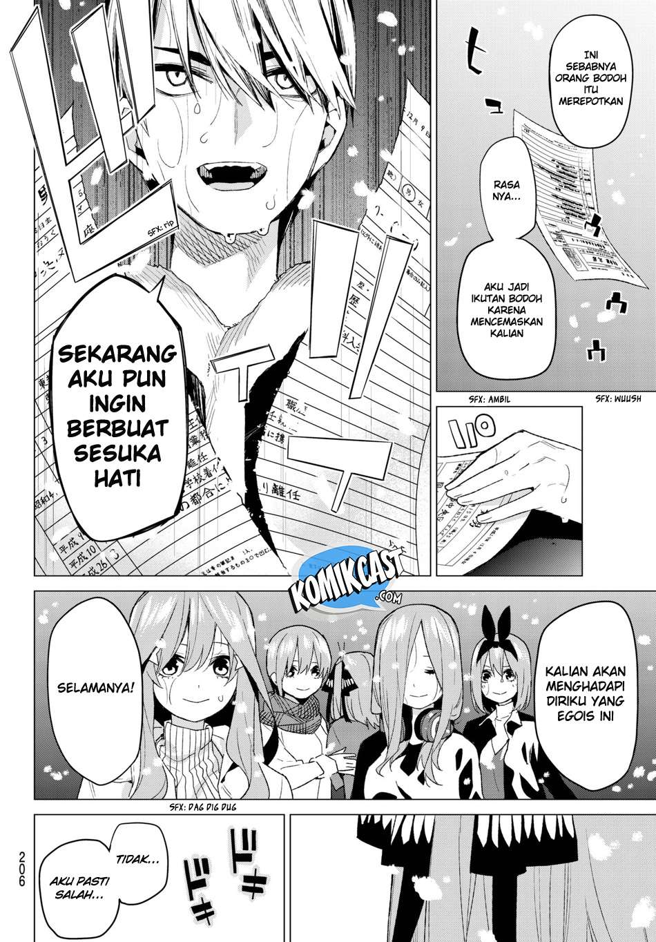 Go-toubun no Hanayome Chapter 50 - halaman 17