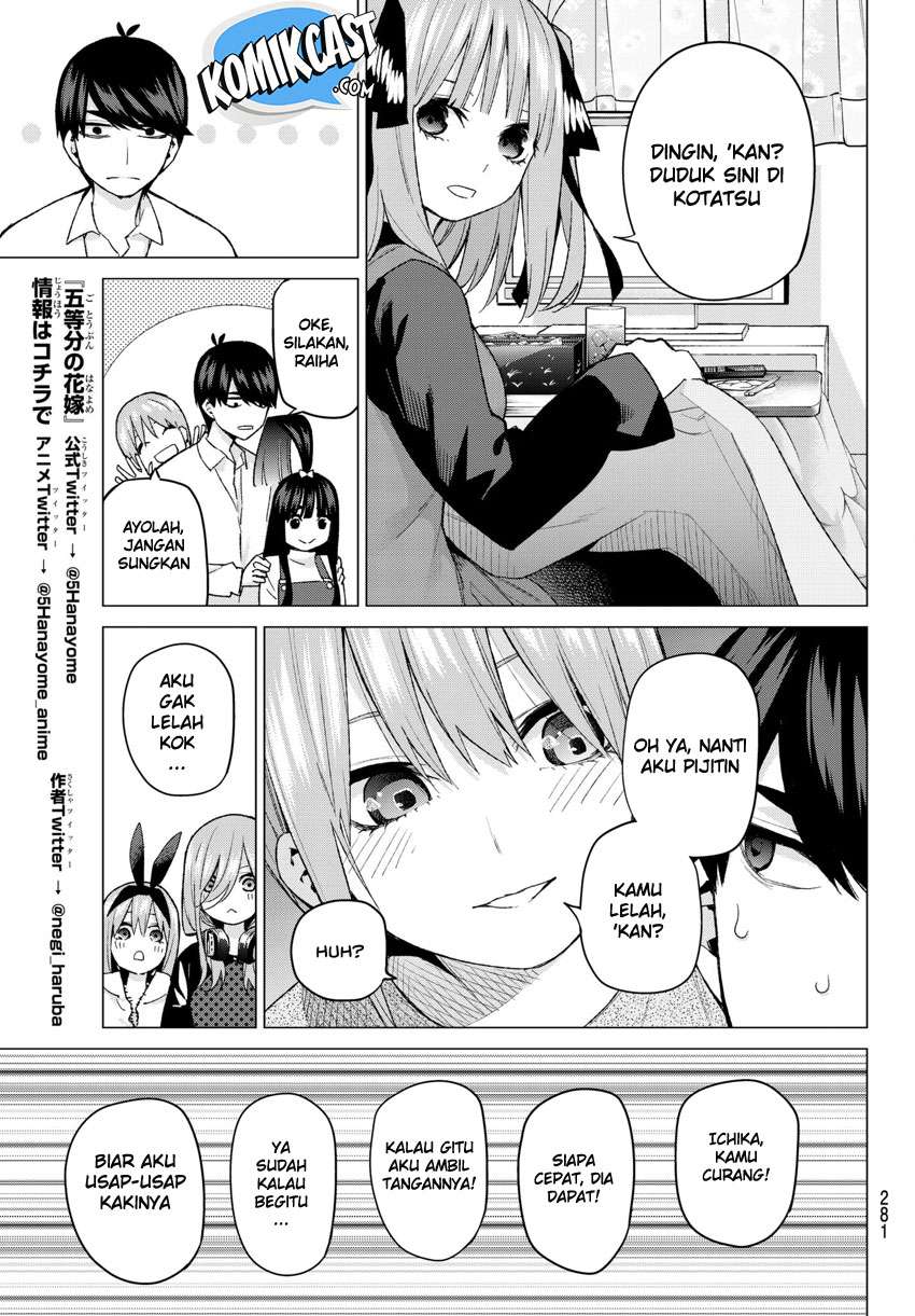 Go-toubun no Hanayome Chapter 51 - halaman 9