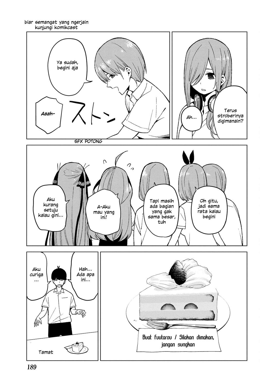 Go-toubun no Hanayome Chapter 55 - halaman 8
