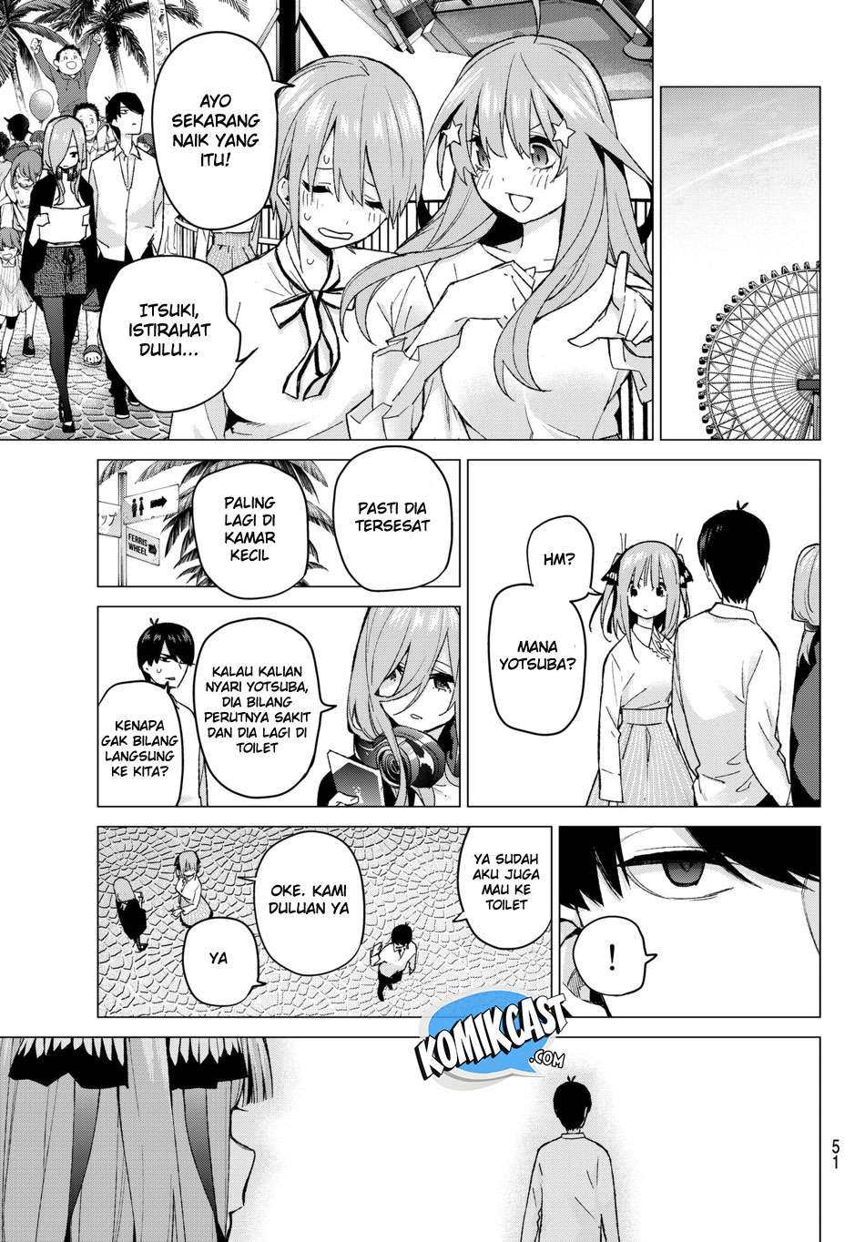 Go-toubun no Hanayome Chapter 56 - halaman 9