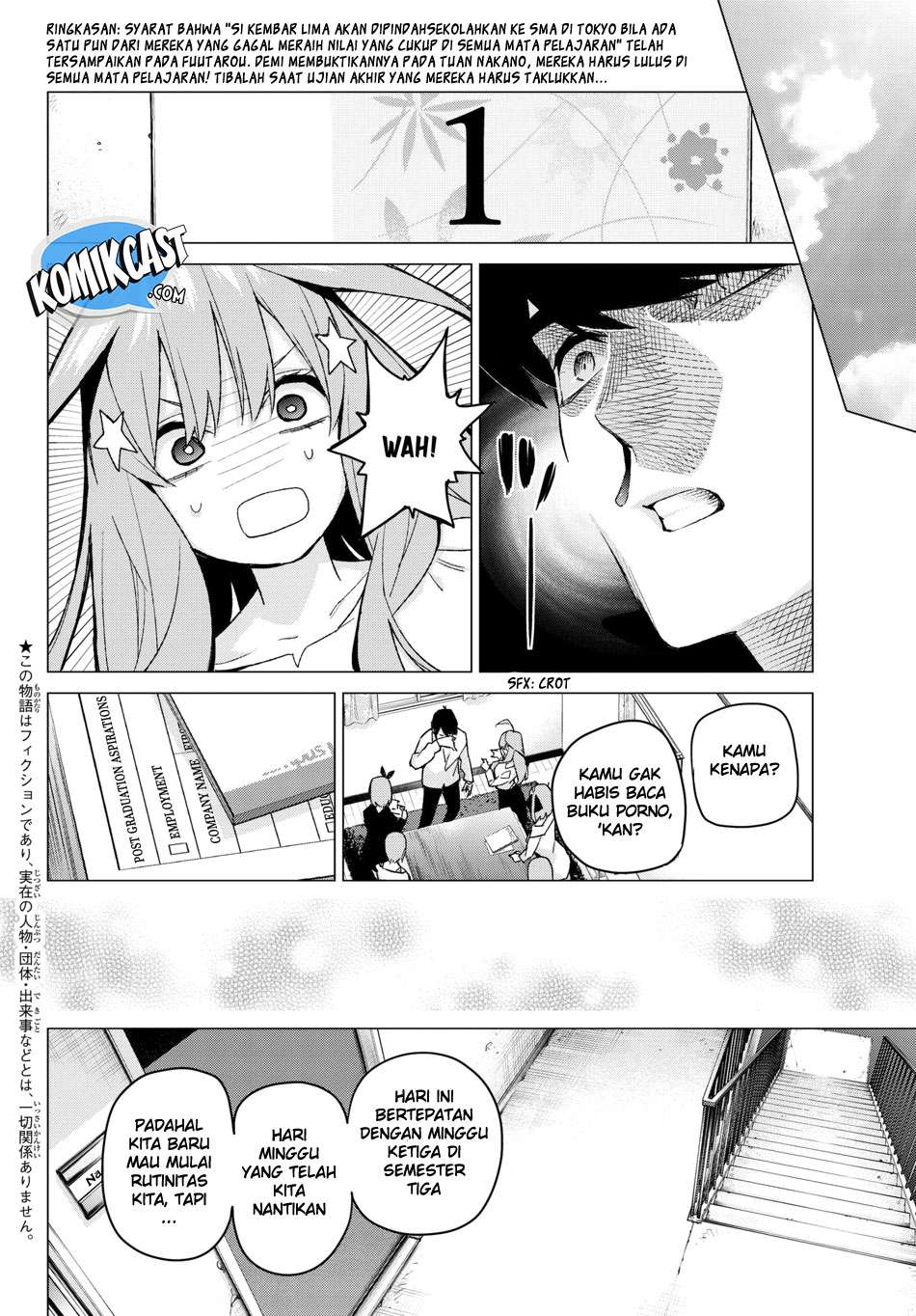 Go-toubun no Hanayome Chapter 57 - halaman 3