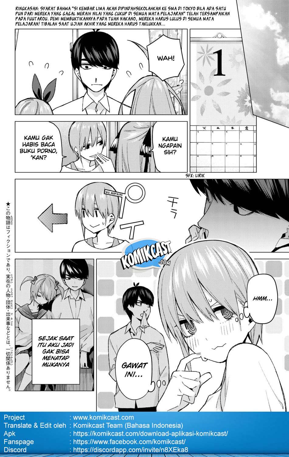 Go-toubun no Hanayome Chapter 58 - halaman 4