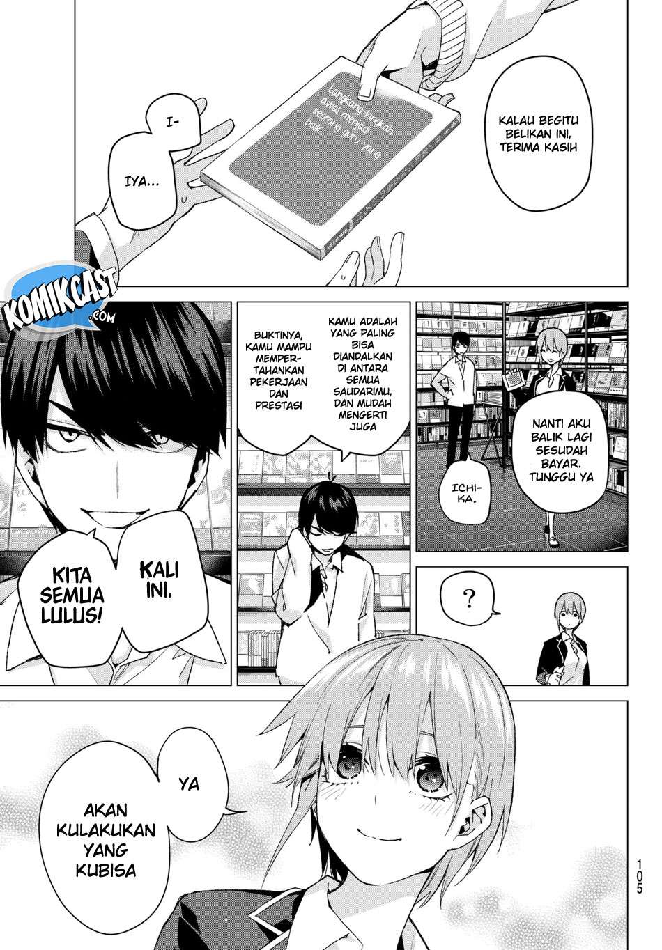 Go-toubun no Hanayome Chapter 58 - halaman 9