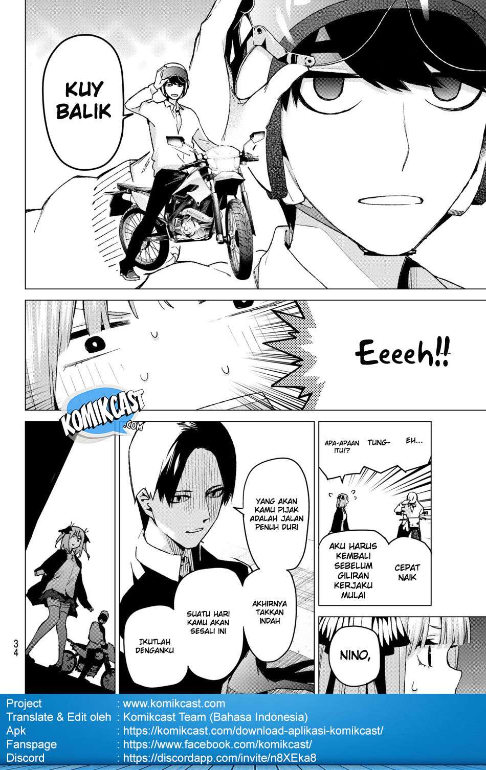 Go-toubun no Hanayome Chapter 59 - halaman 16