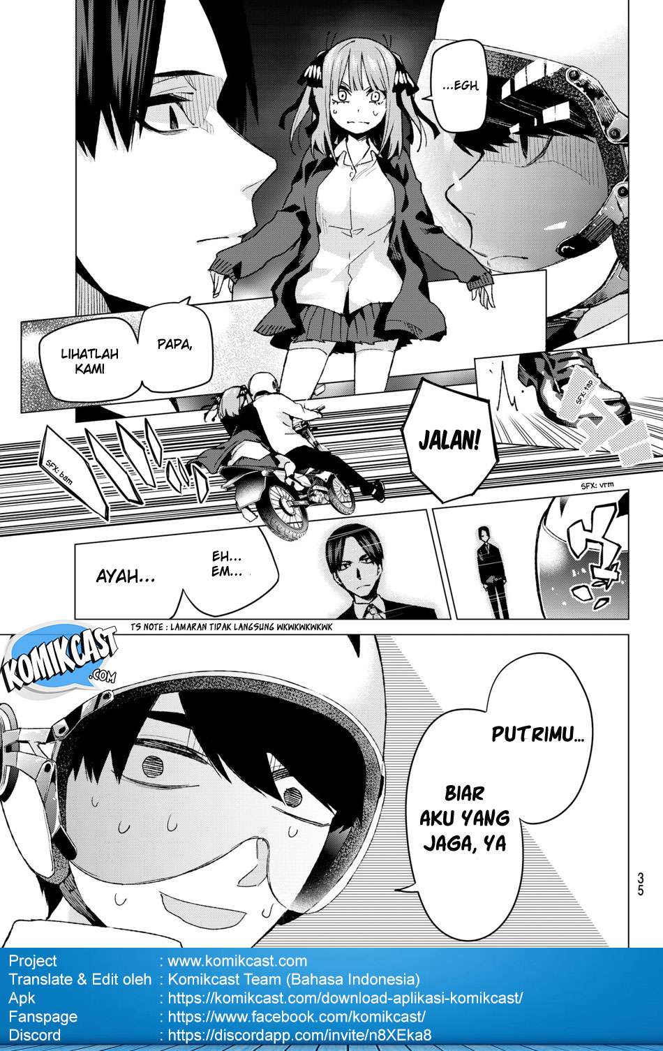 Go-toubun no Hanayome Chapter 59 - halaman 17