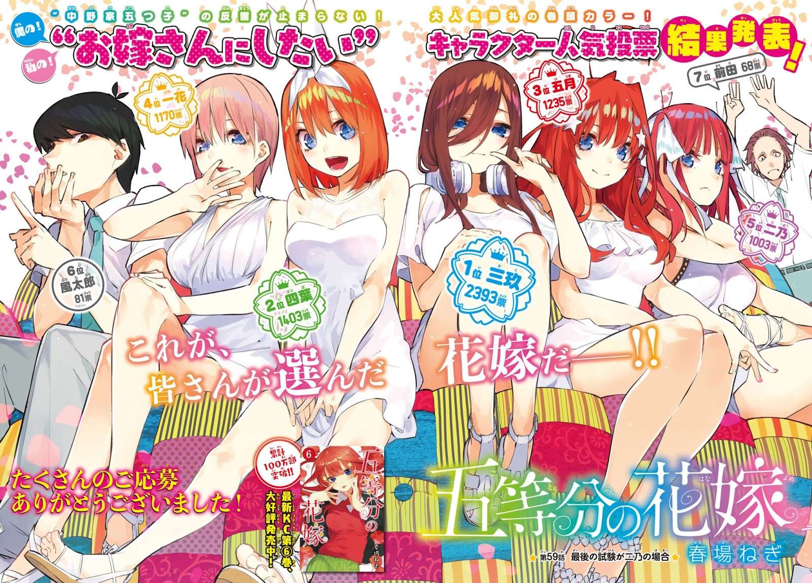 Go-toubun no Hanayome Chapter 59 - halaman 3