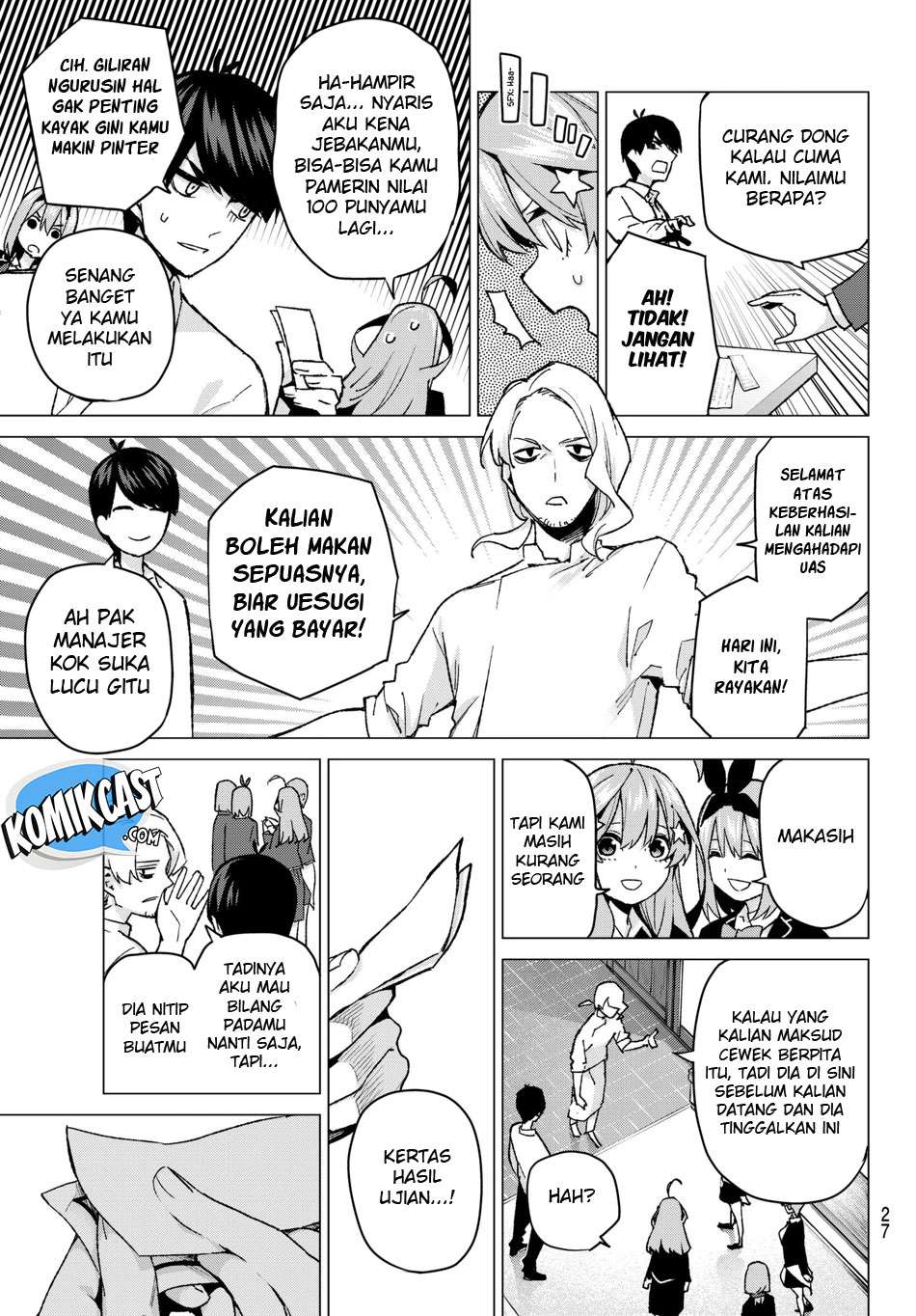 Go-toubun no Hanayome Chapter 59 - halaman 9