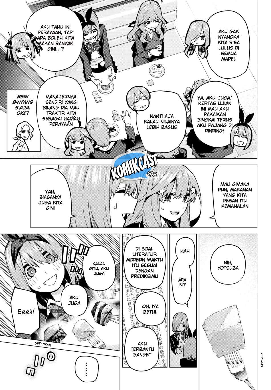 Go-toubun no Hanayome Chapter 60 - halaman 5