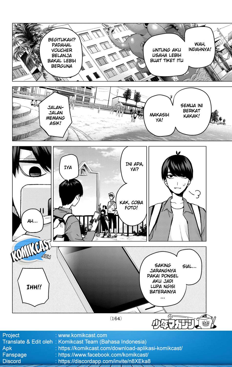 Go-toubun no Hanayome Chapter 61 - halaman 17