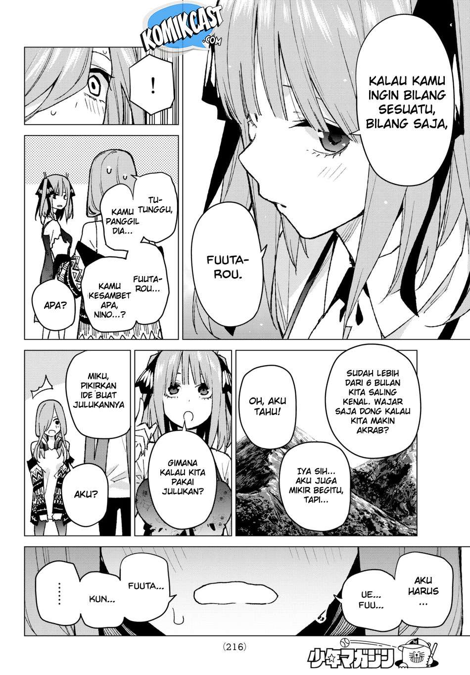 Go-toubun no Hanayome Chapter 62 - halaman 6