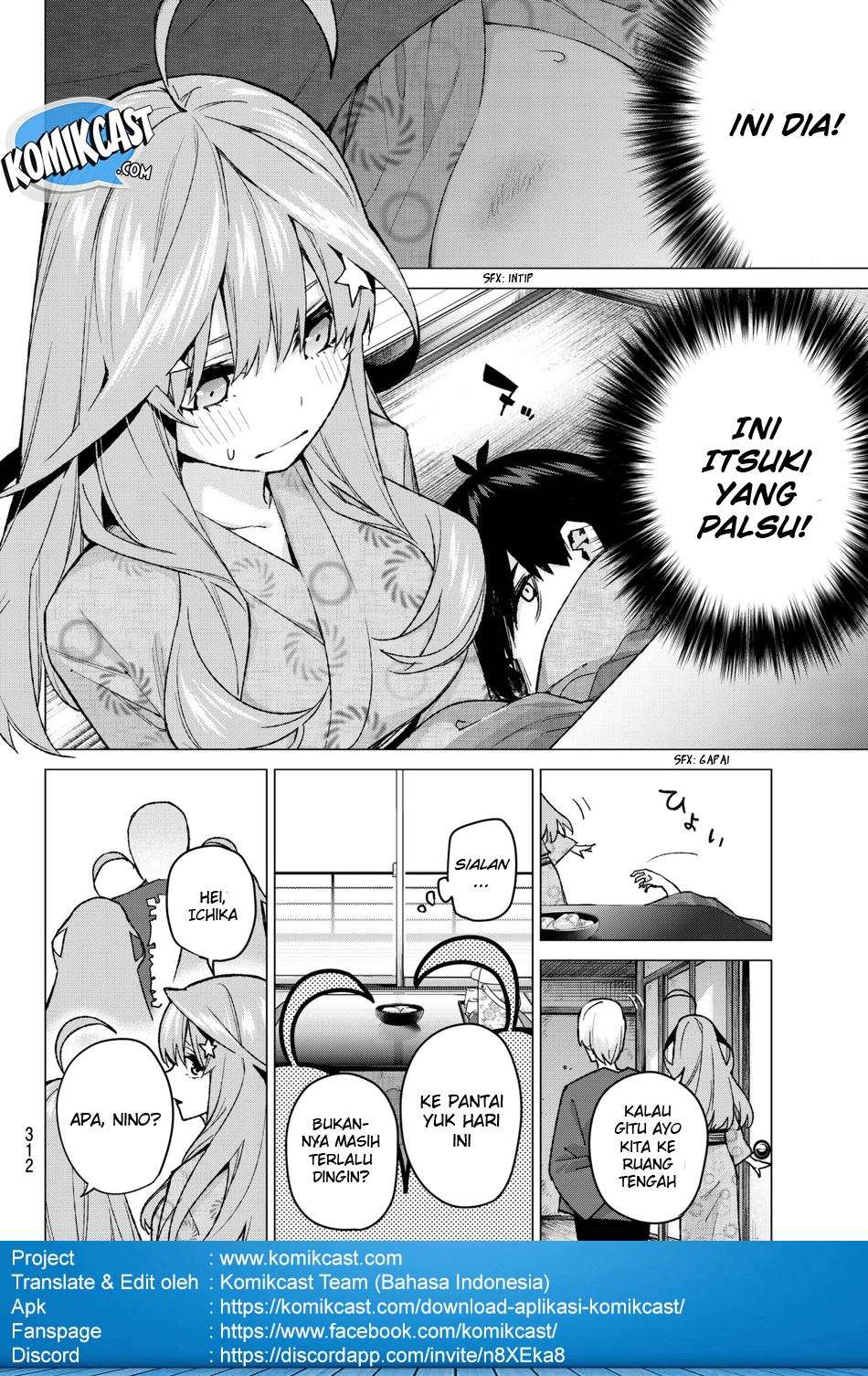 Go-toubun no Hanayome Chapter 64 - halaman 13