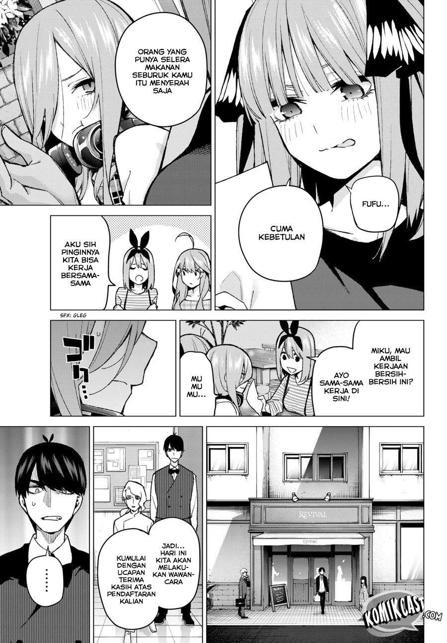 Go-toubun no Hanayome Chapter 69 - halaman 11