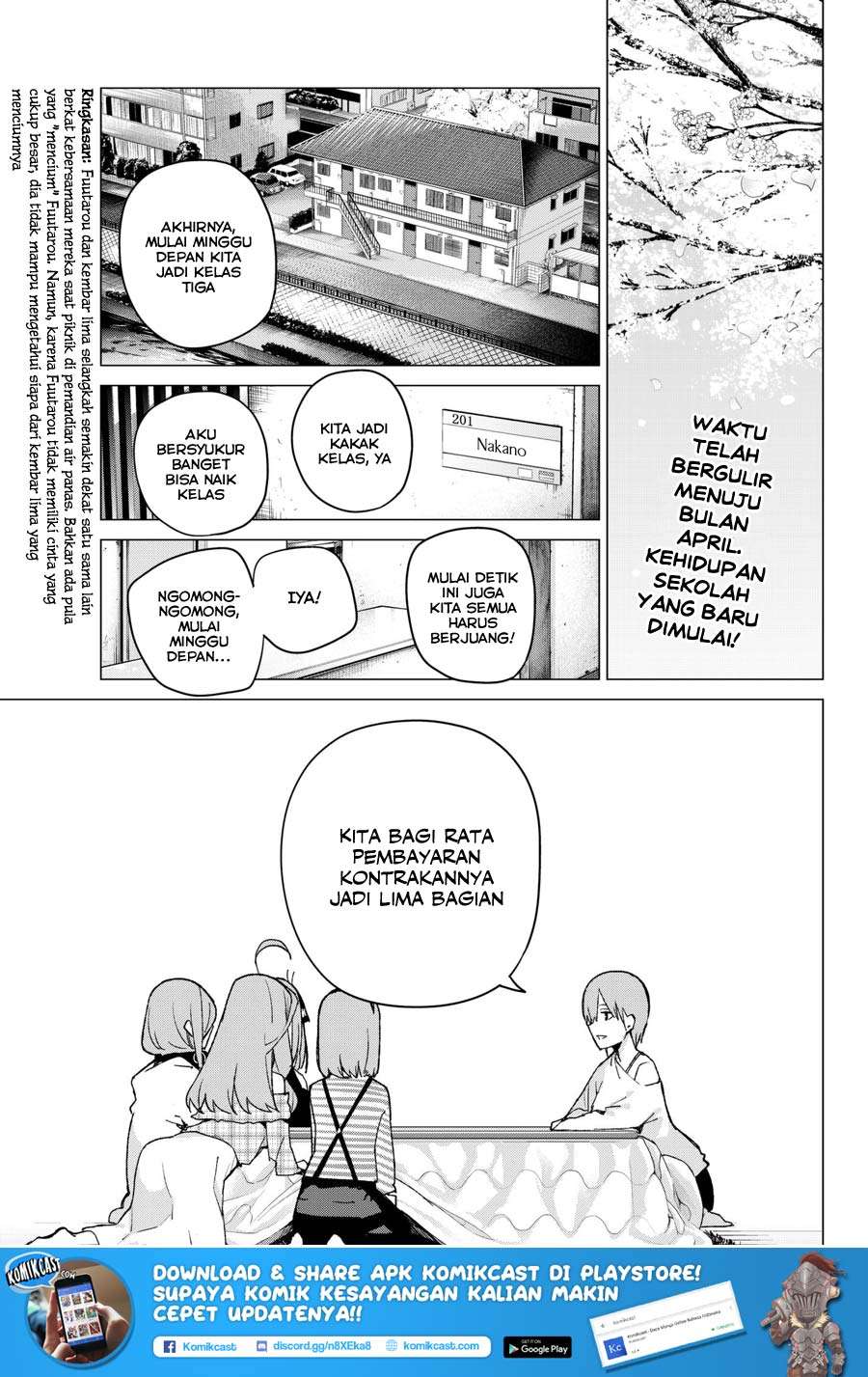 Go-toubun no Hanayome Chapter 69 - halaman 5