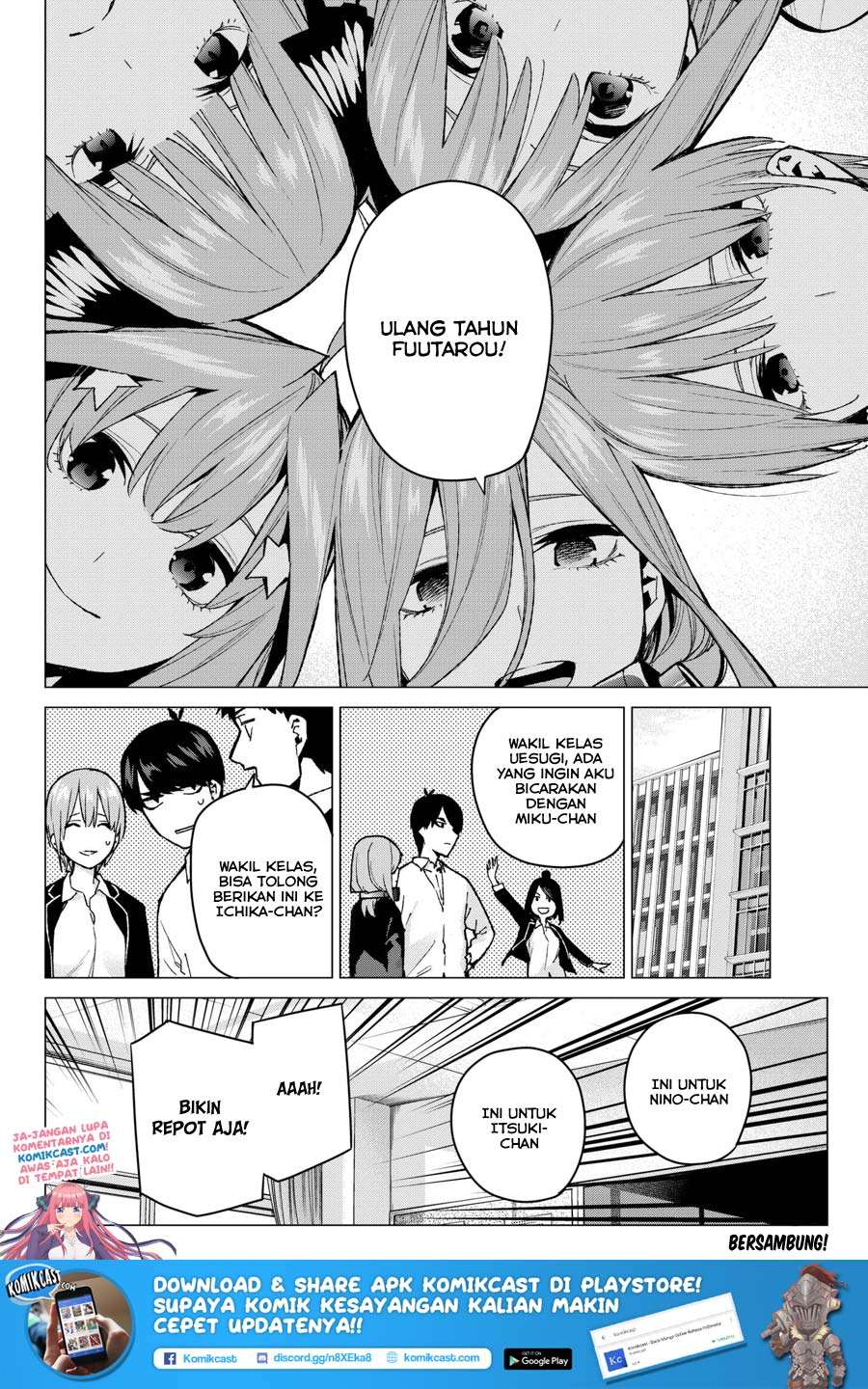 Go-toubun no Hanayome Chapter 70 - halaman 22