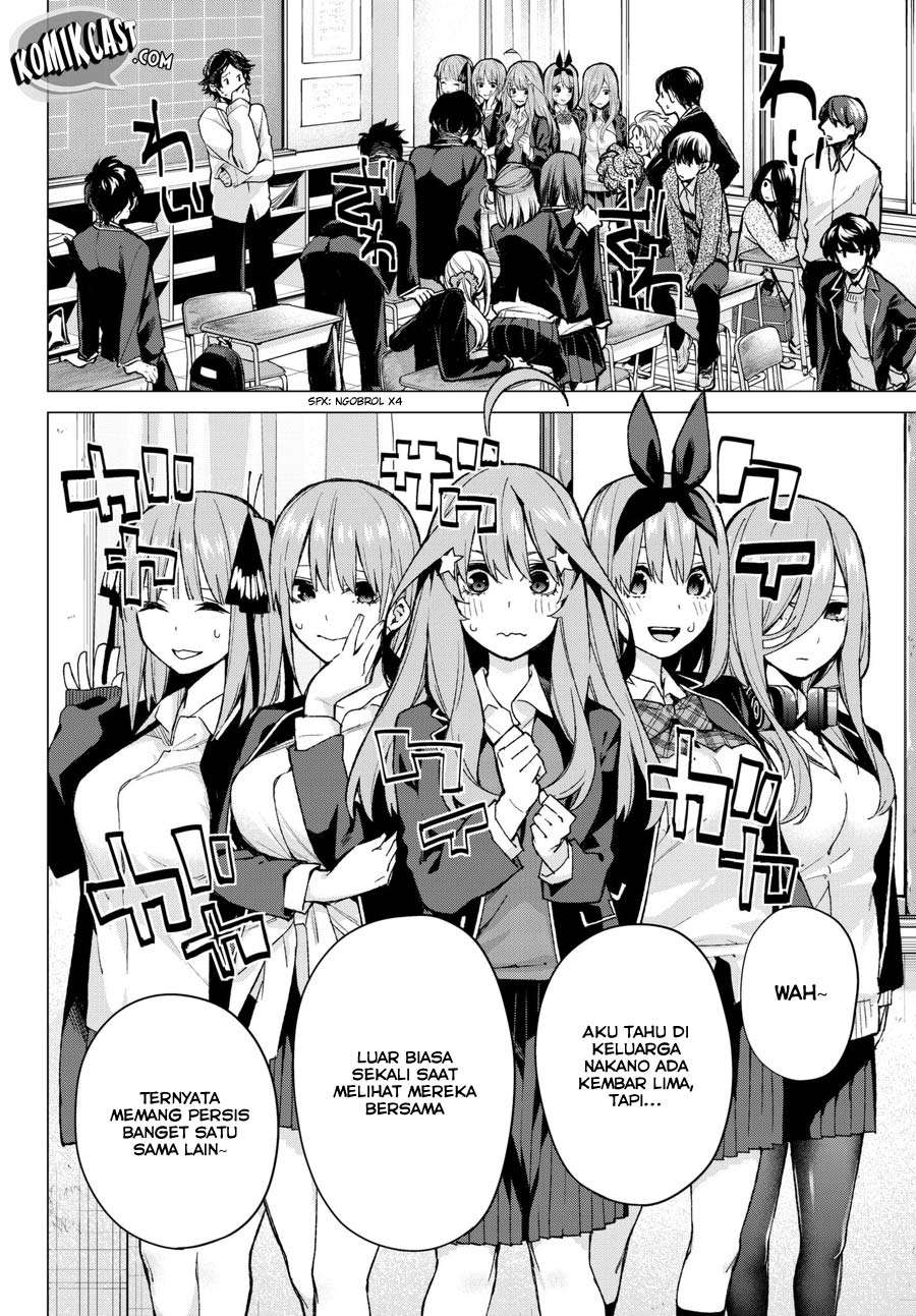 Go-toubun no Hanayome Chapter 70 - halaman 4