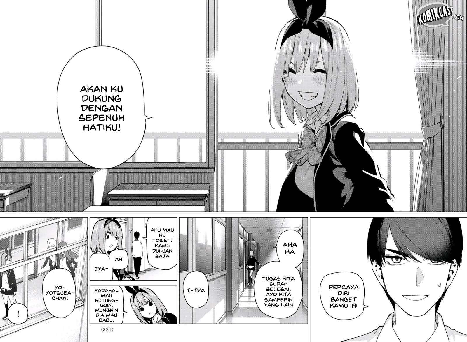 Go-toubun no Hanayome Chapter 72 - halaman 17