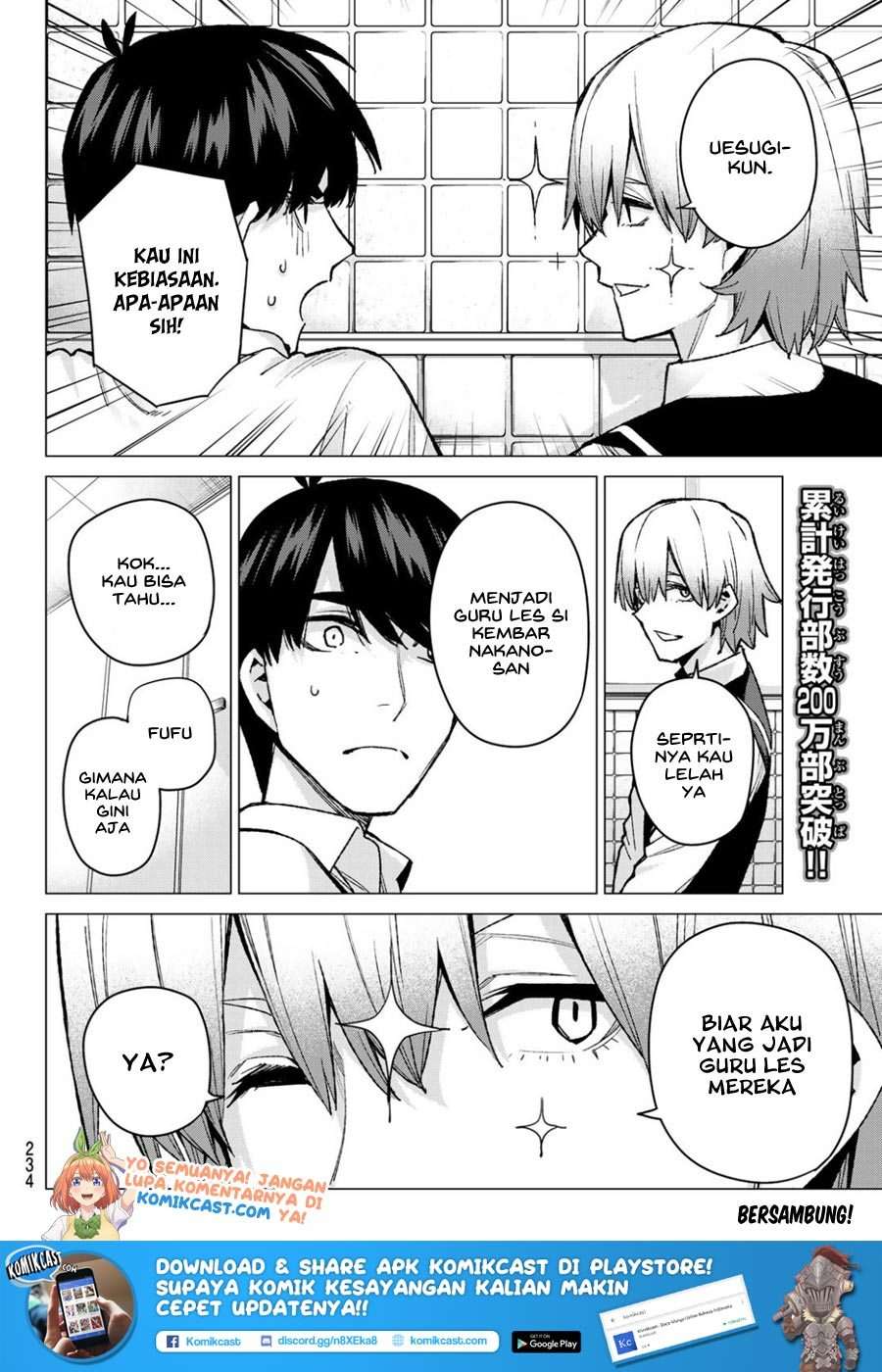 Go-toubun no Hanayome Chapter 72 - halaman 19