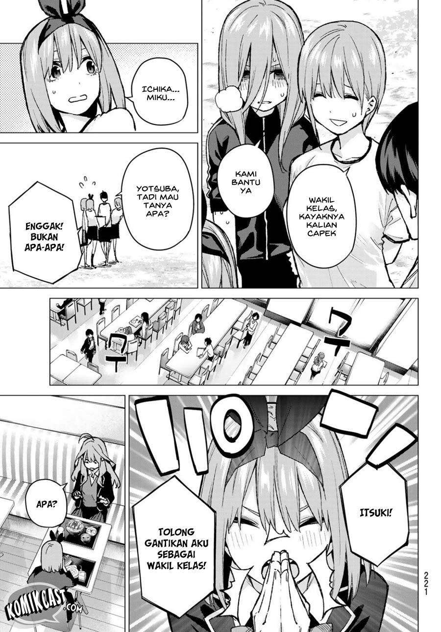 Go-toubun no Hanayome Chapter 72 - halaman 8