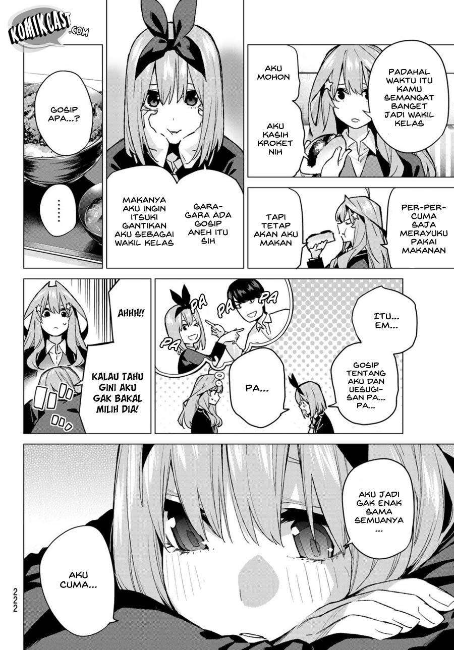 Go-toubun no Hanayome Chapter 72 - halaman 9