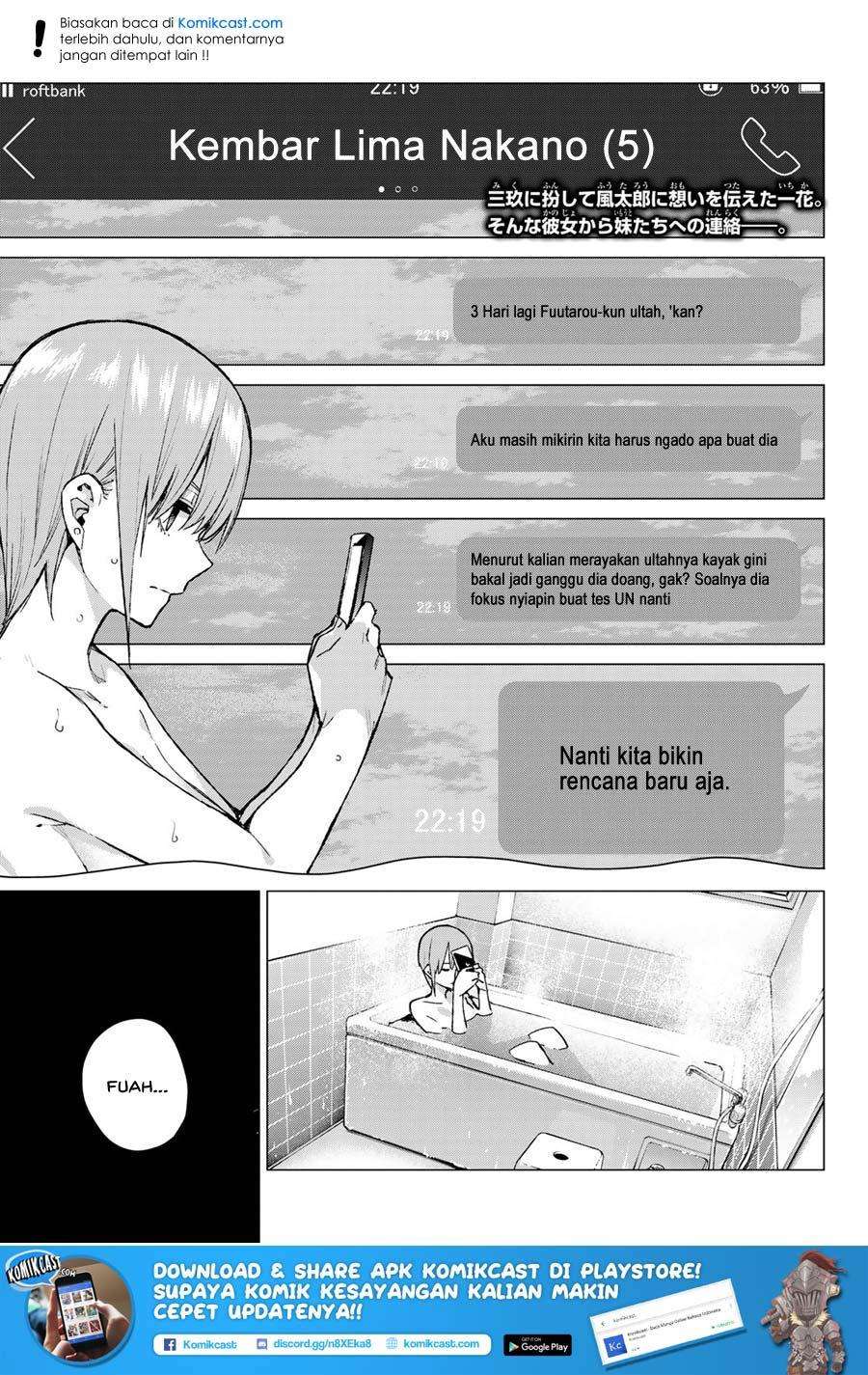 Go-toubun no Hanayome Chapter 75 - halaman 4