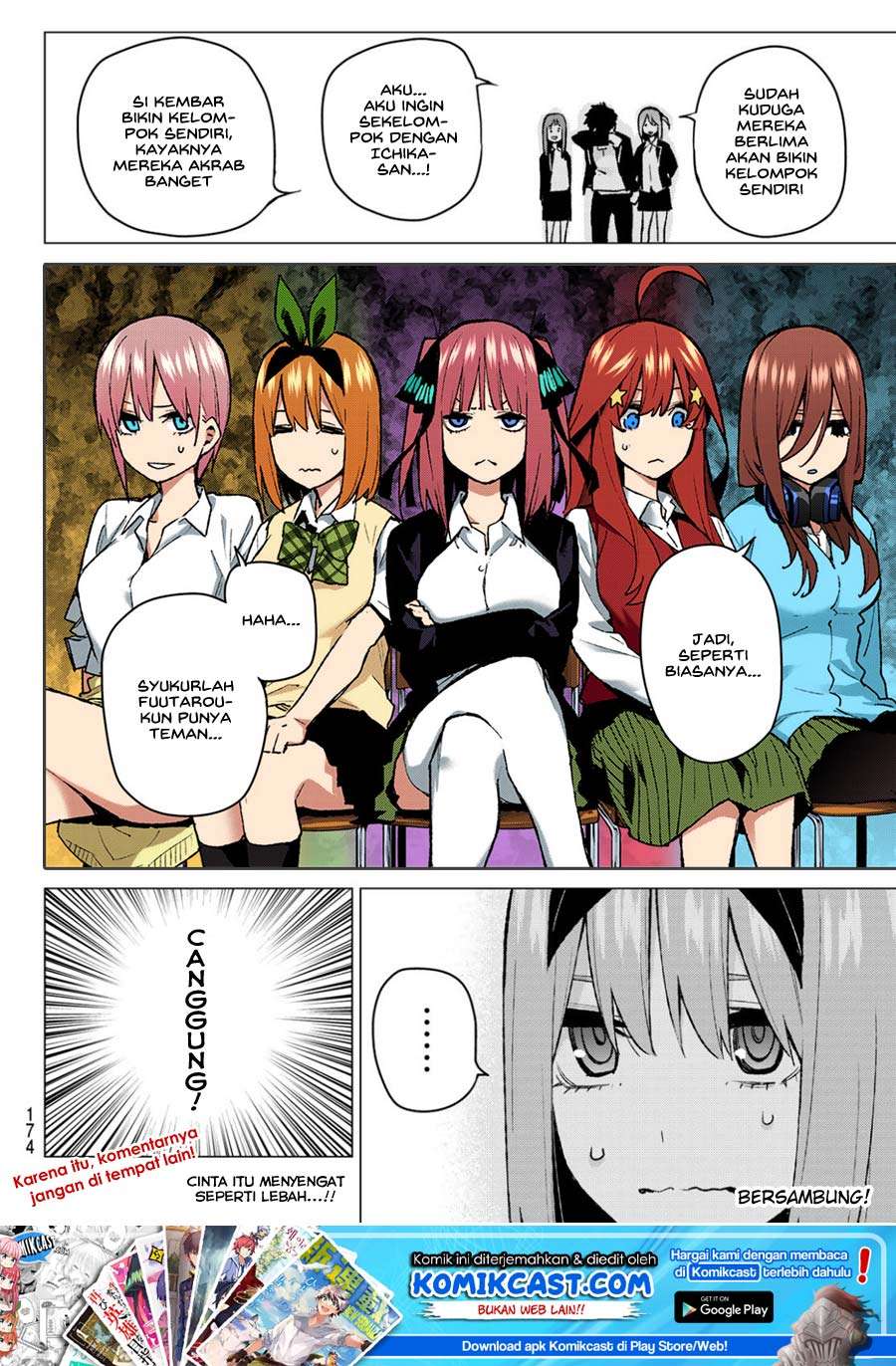 Go-toubun no Hanayome Chapter 78 - halaman 21