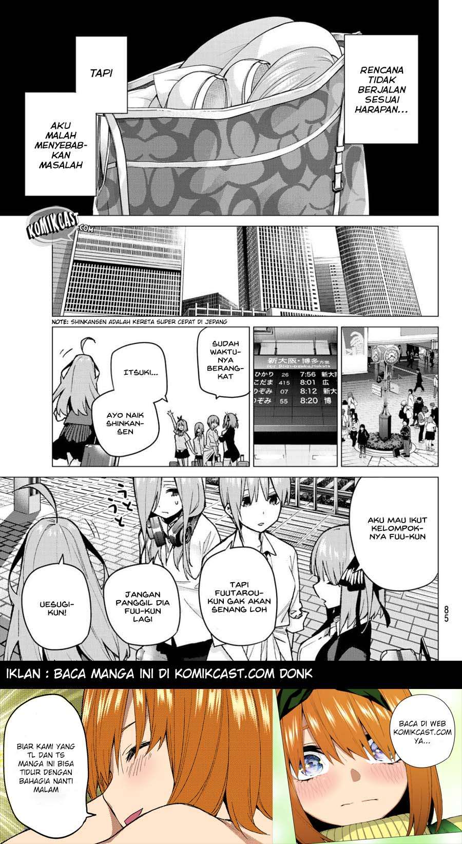 Go-toubun no Hanayome Chapter 79 - halaman 20