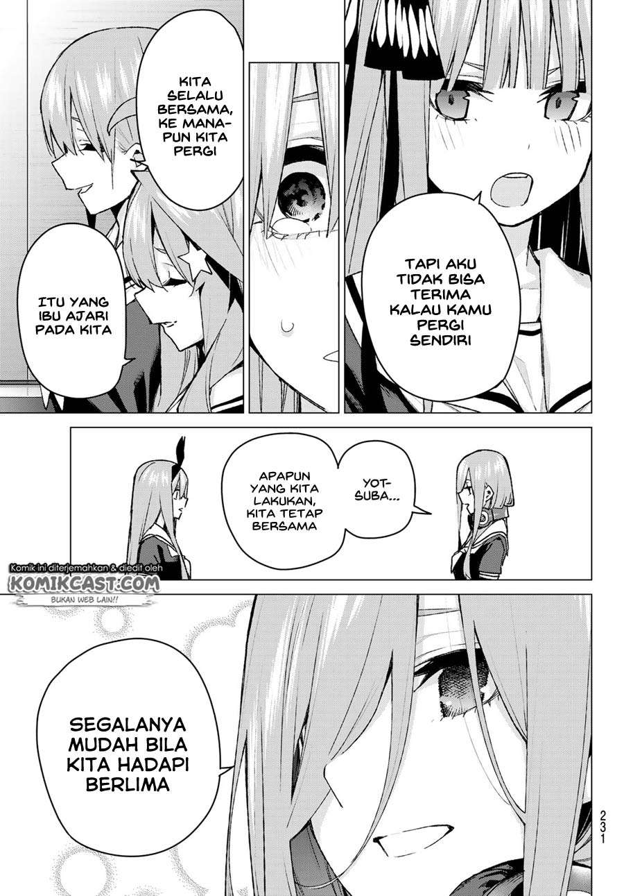 Go-toubun no Hanayome Chapter 89 - halaman 18