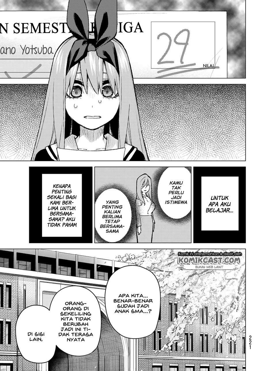 Go-toubun no Hanayome Chapter 89 - halaman 9