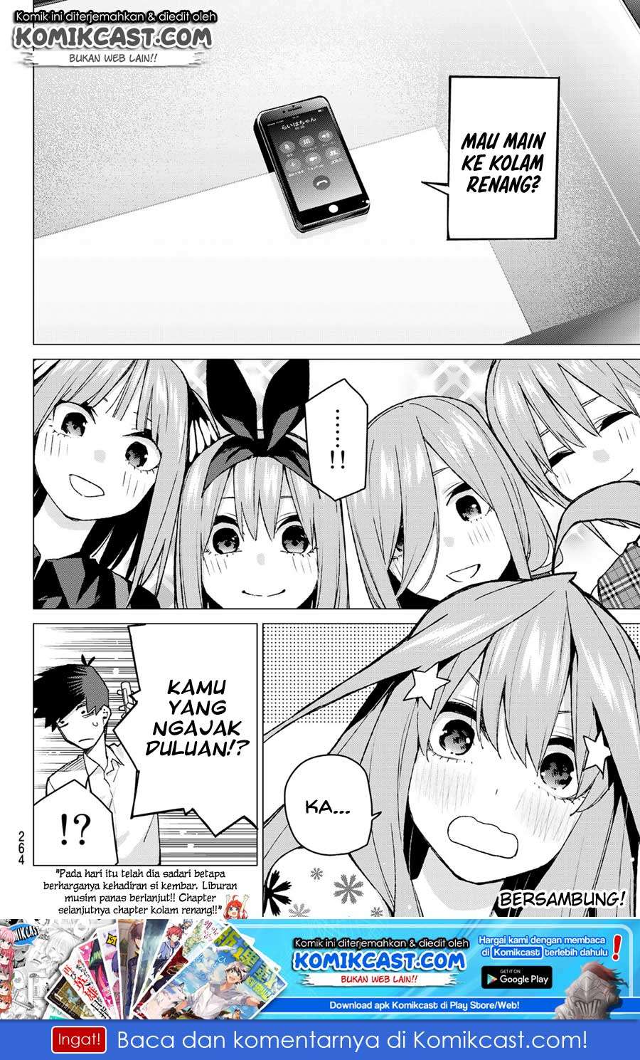 Go-toubun no Hanayome Chapter 91 - halaman 22