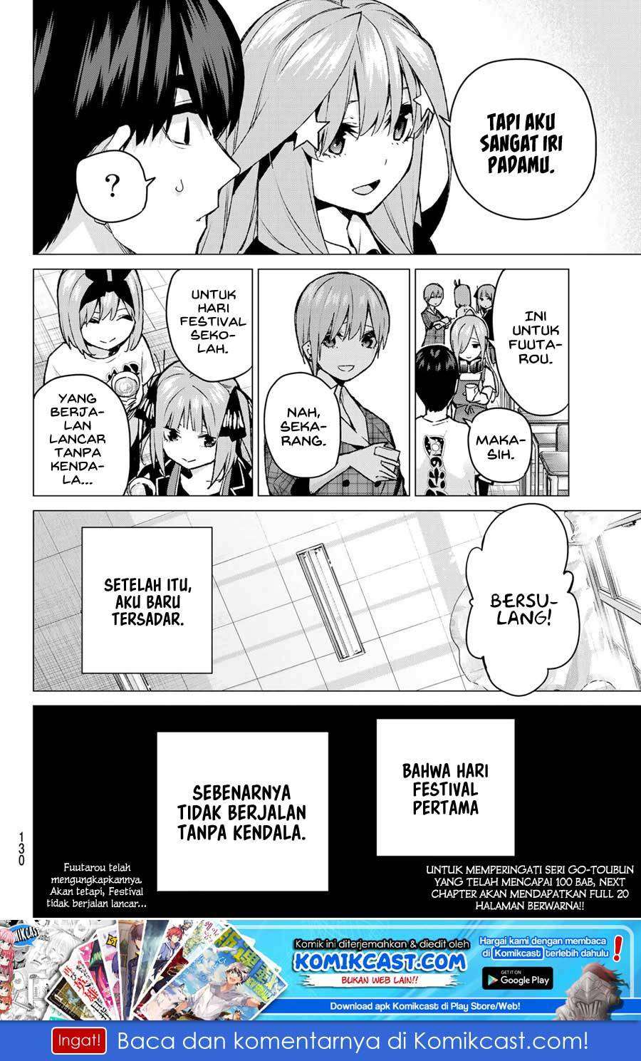 Go-toubun no Hanayome Chapter 99 - halaman 22