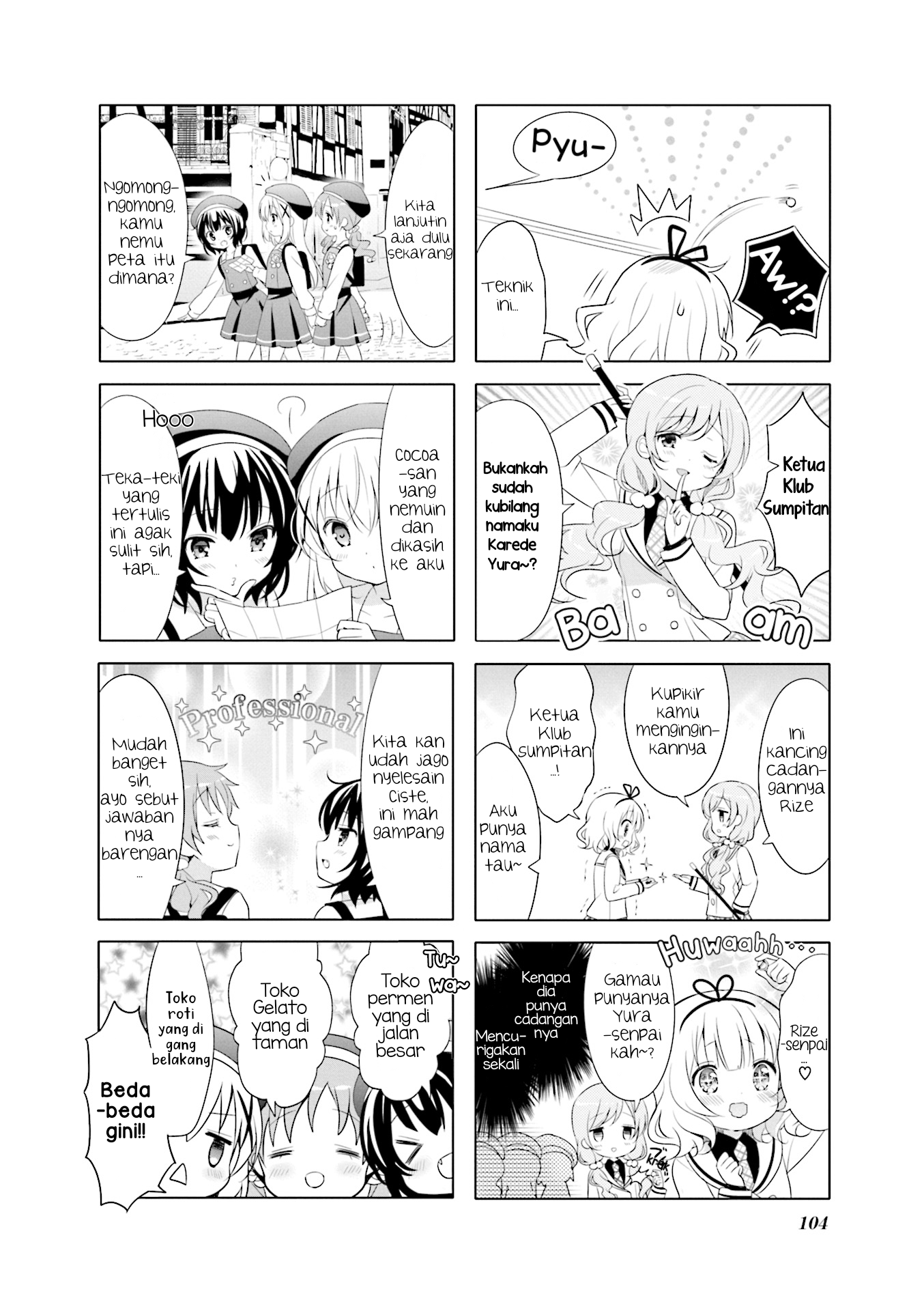 Gochuumon wa Usagi desu ka? Chapter 12 - halaman 4