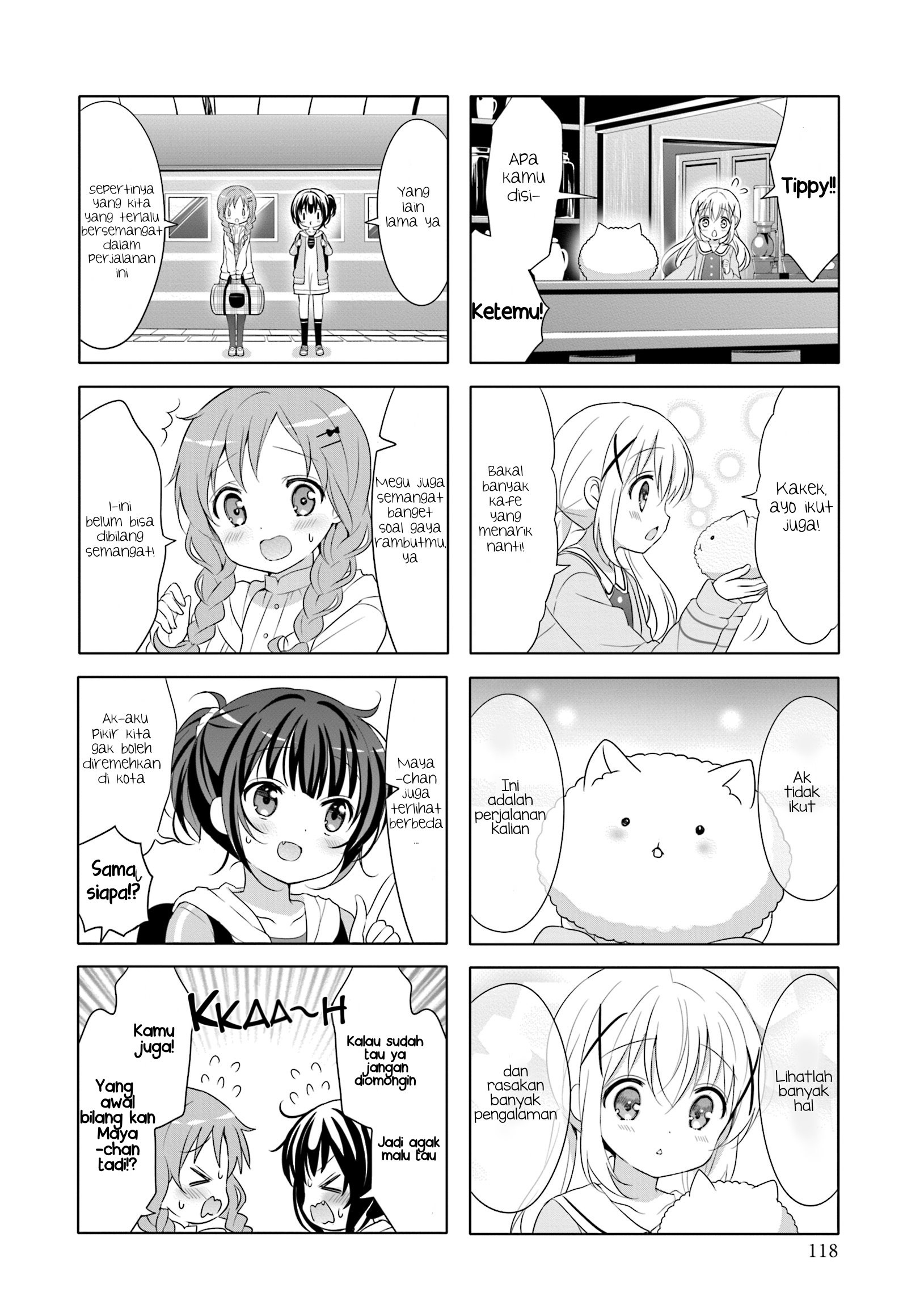 Gochuumon wa Usagi desu ka? Chapter 13 - halaman 4