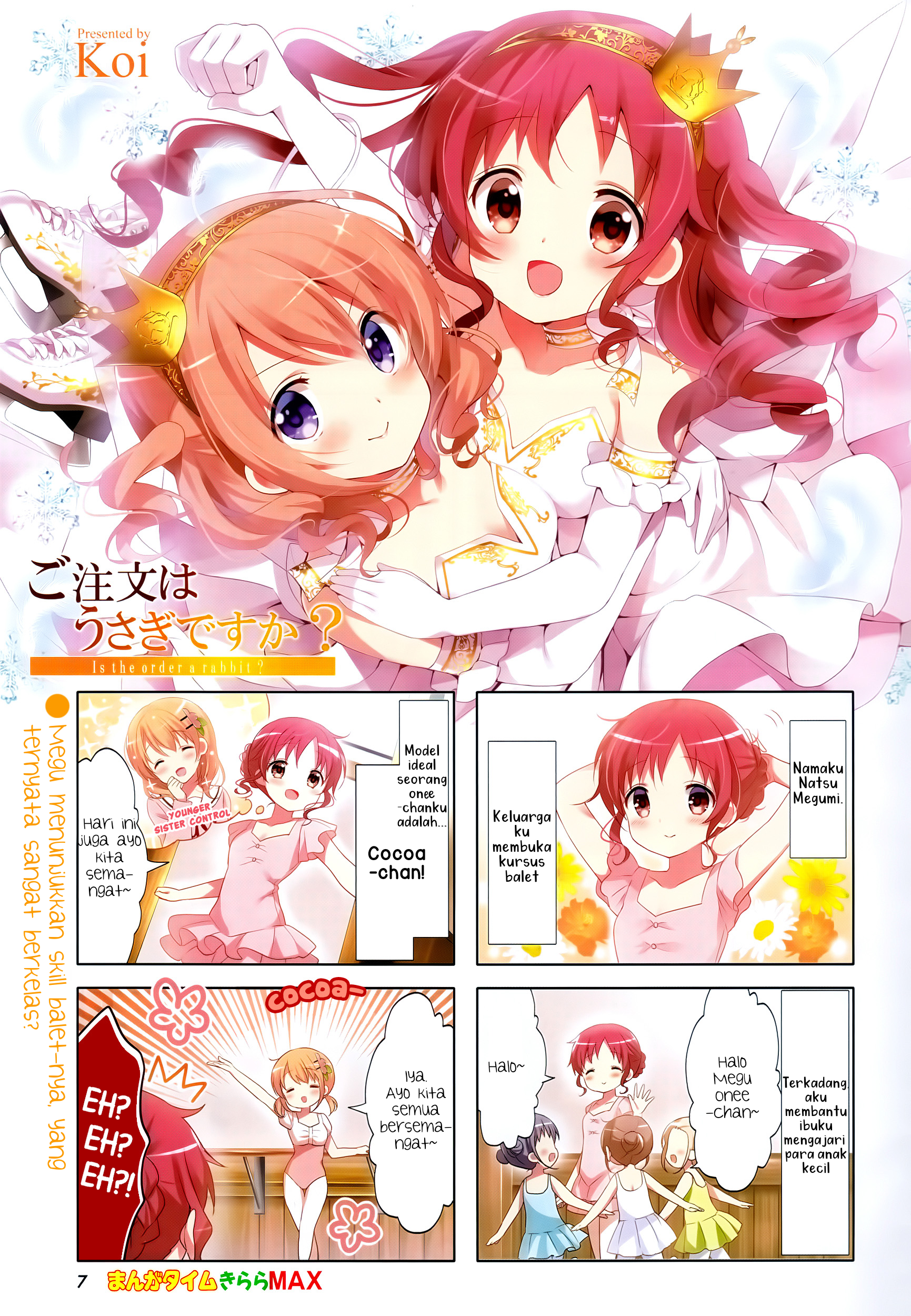 Gochuumon wa Usagi desu ka? Chapter 5 - halaman 1