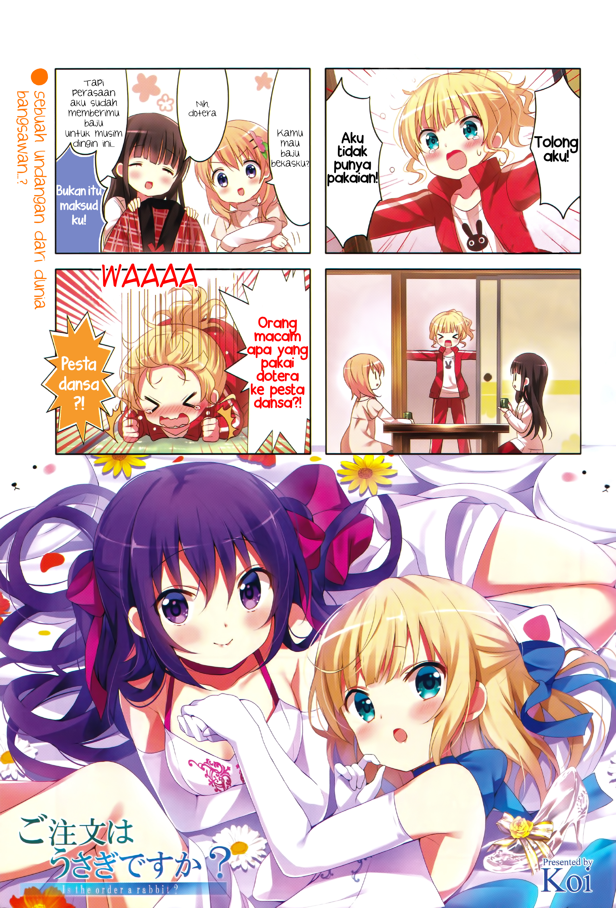 Gochuumon wa Usagi desu ka? Chapter 6 - halaman 1