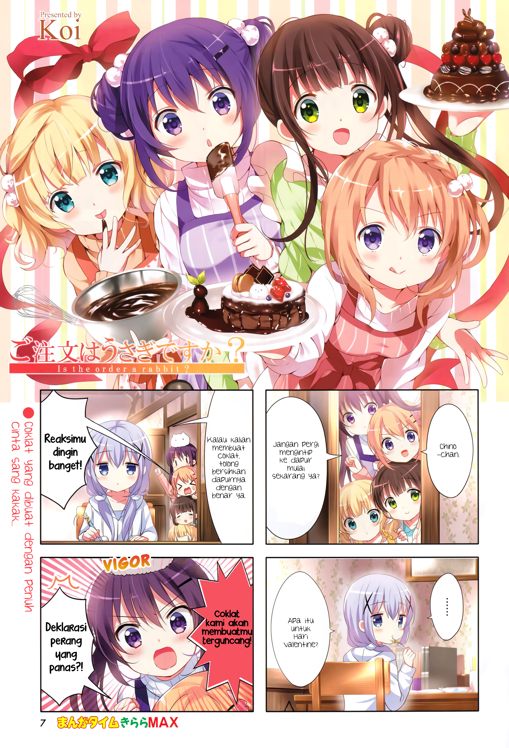 Gochuumon wa Usagi desu ka? Chapter 8 - halaman 1