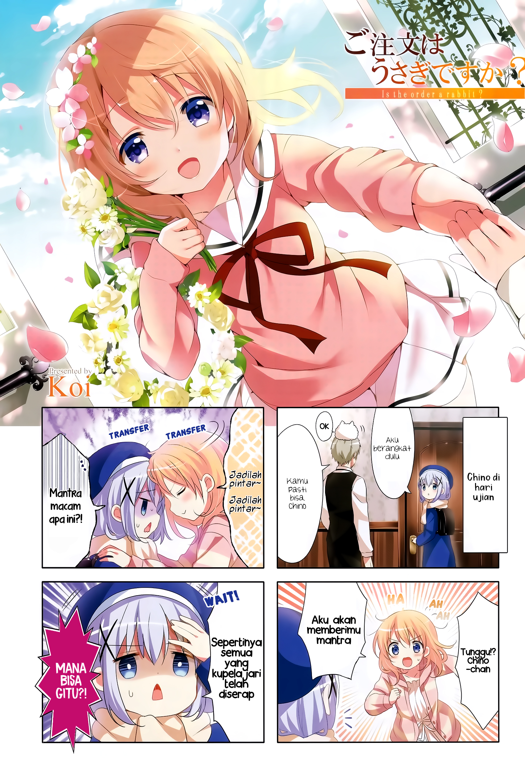 Gochuumon wa Usagi desu ka? Chapter 9 - halaman 1
