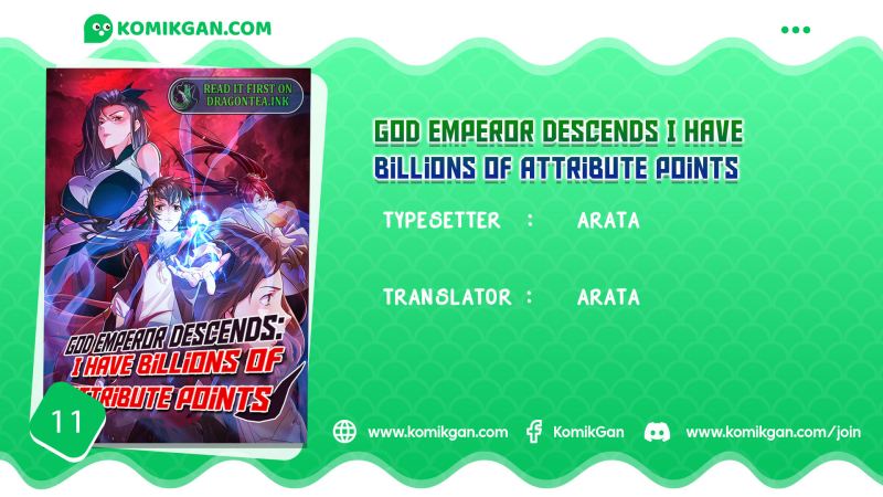 God Emperor Descends I have Billions of Attribute Points Chapter 11 - halaman 1
