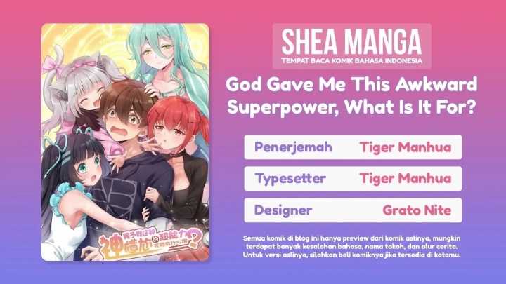 God Gave Me This Awkward Superpower, What Is It For? Chapter 5 - halaman 1