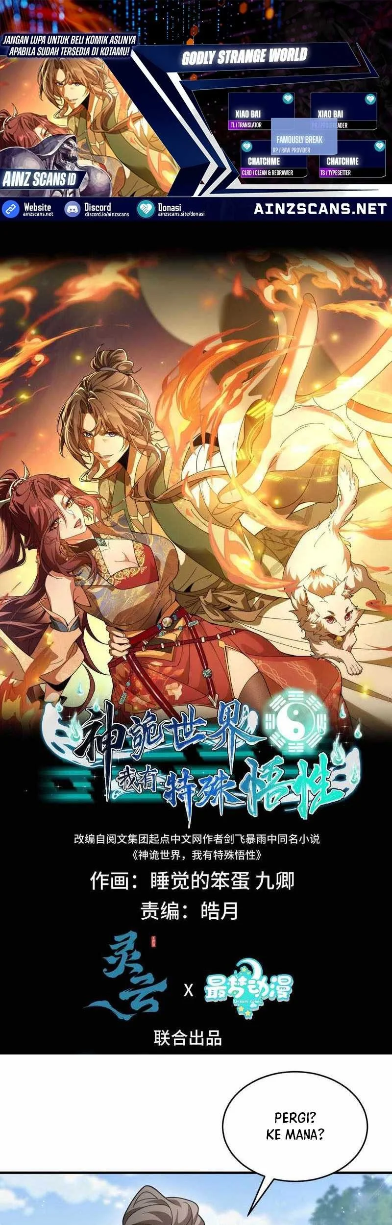 Godly Strange World, I Possess Unique Enlightment Chapter 14 - halaman 1