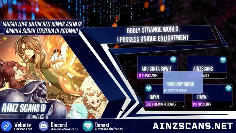 Godly Strange World, I Possess Unique Enlightment Chapter 33 - halaman 1
