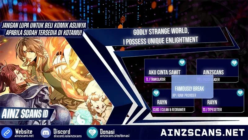 Godly Strange World, I Possess Unique Enlightment Chapter 34 - halaman 1