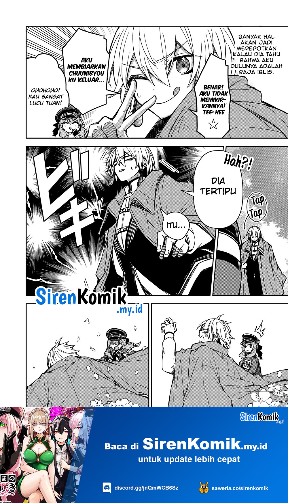 Goinkyo Maou-sama no Kaerizaki: Totsujo Wakagaetta Sensendai Maou-sama wa Choppiri Ecchi na Nazo Bujutsu de Joson Danpi no Sekai wo Heitei suru Chapter 3 - halaman 11