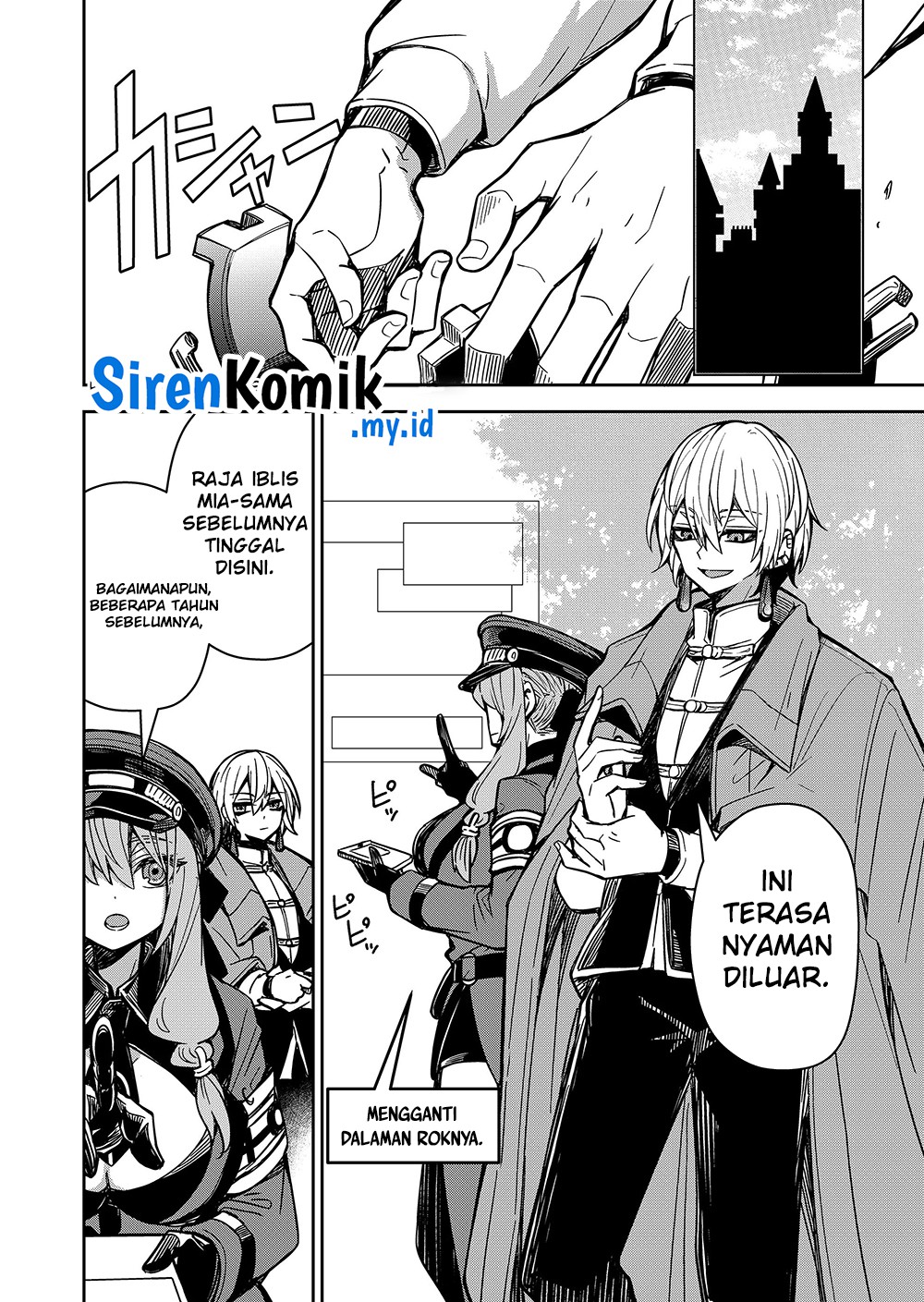 Goinkyo Maou-sama no Kaerizaki: Totsujo Wakagaetta Sensendai Maou-sama wa Choppiri Ecchi na Nazo Bujutsu de Joson Danpi no Sekai wo Heitei suru Chapter 3 - halaman 5