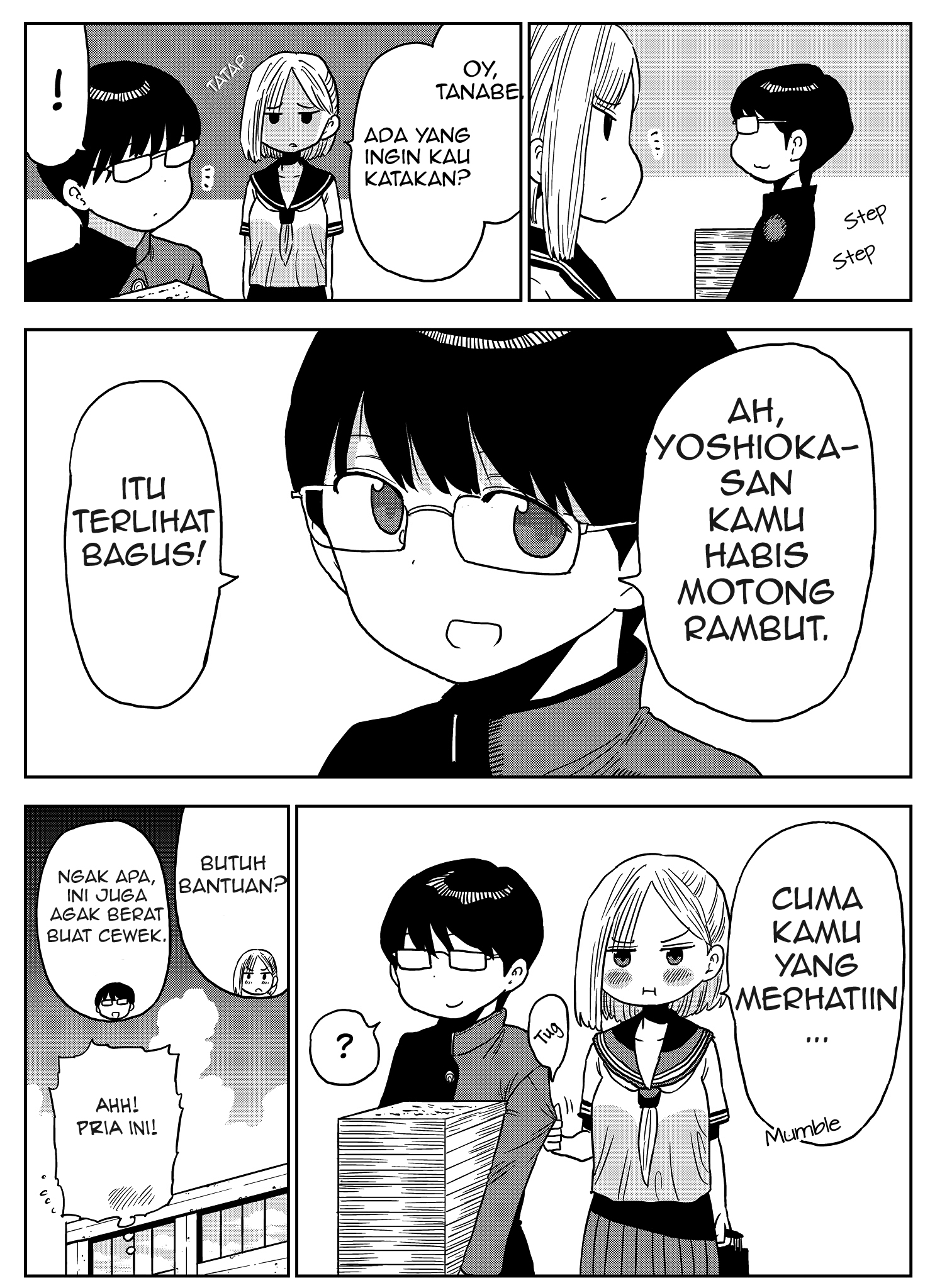 Gokigen Naname no Yoshioka-san: Fukuchi Tsubasa Tanpenshuu Chapter 1 - halaman 2