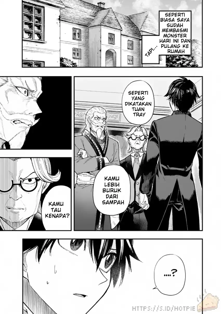 Gomi Ika dato Tsuihou sareta Shiyounin, Jitsu wa Zense Kenja desu: Shijou Saikyou no Kenja, Sekai Saikouhou no Gakuen ni Kayou Chapter 1 - halaman 4