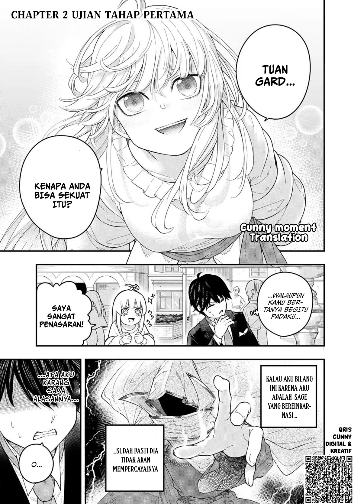 Gomi Ika dato Tsuihou sareta Shiyounin, Jitsu wa Zense Kenja desu: Shijou Saikyou no Kenja, Sekai Saikouhou no Gakuen ni Kayou Chapter 2 - halaman 3