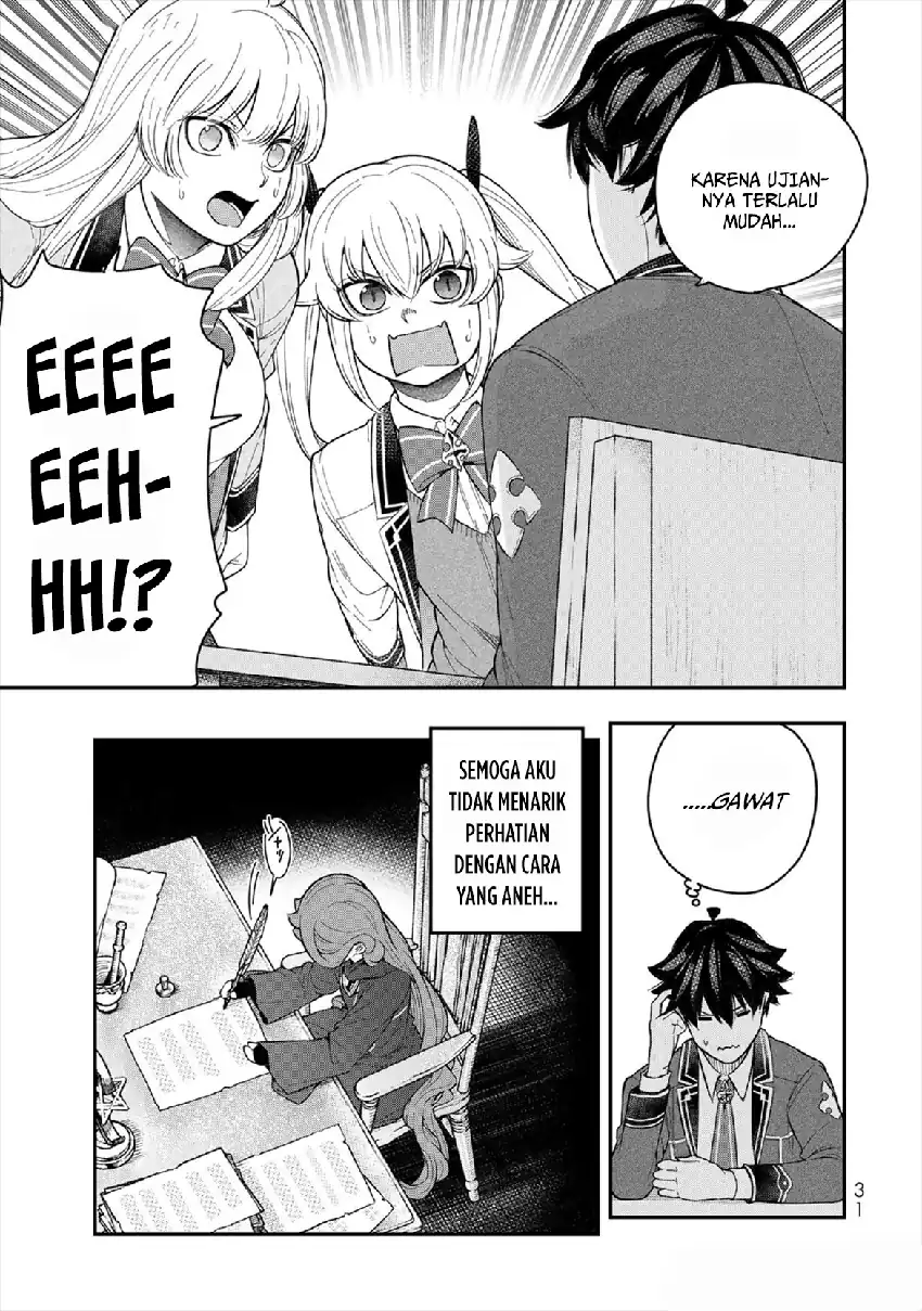 Gomi Ika dato Tsuihou sareta Shiyounin, Jitsu wa Zense Kenja desu: Shijou Saikyou no Kenja, Sekai Saikouhou no Gakuen ni Kayou Chapter 5 - halaman 33