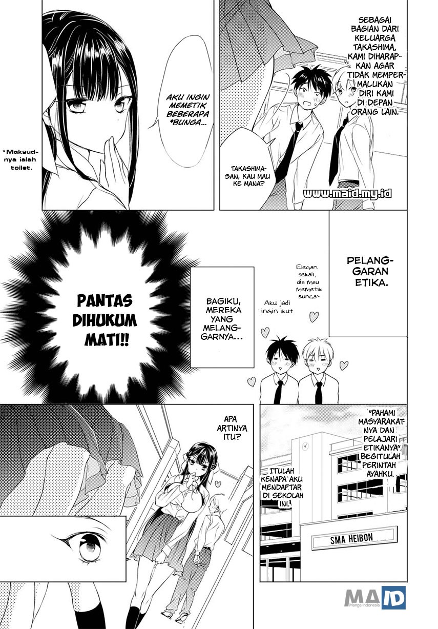 Goreijou Takashima Kiyono wa Hisoka ni Tashinamu. Chapter 1 - halaman 8