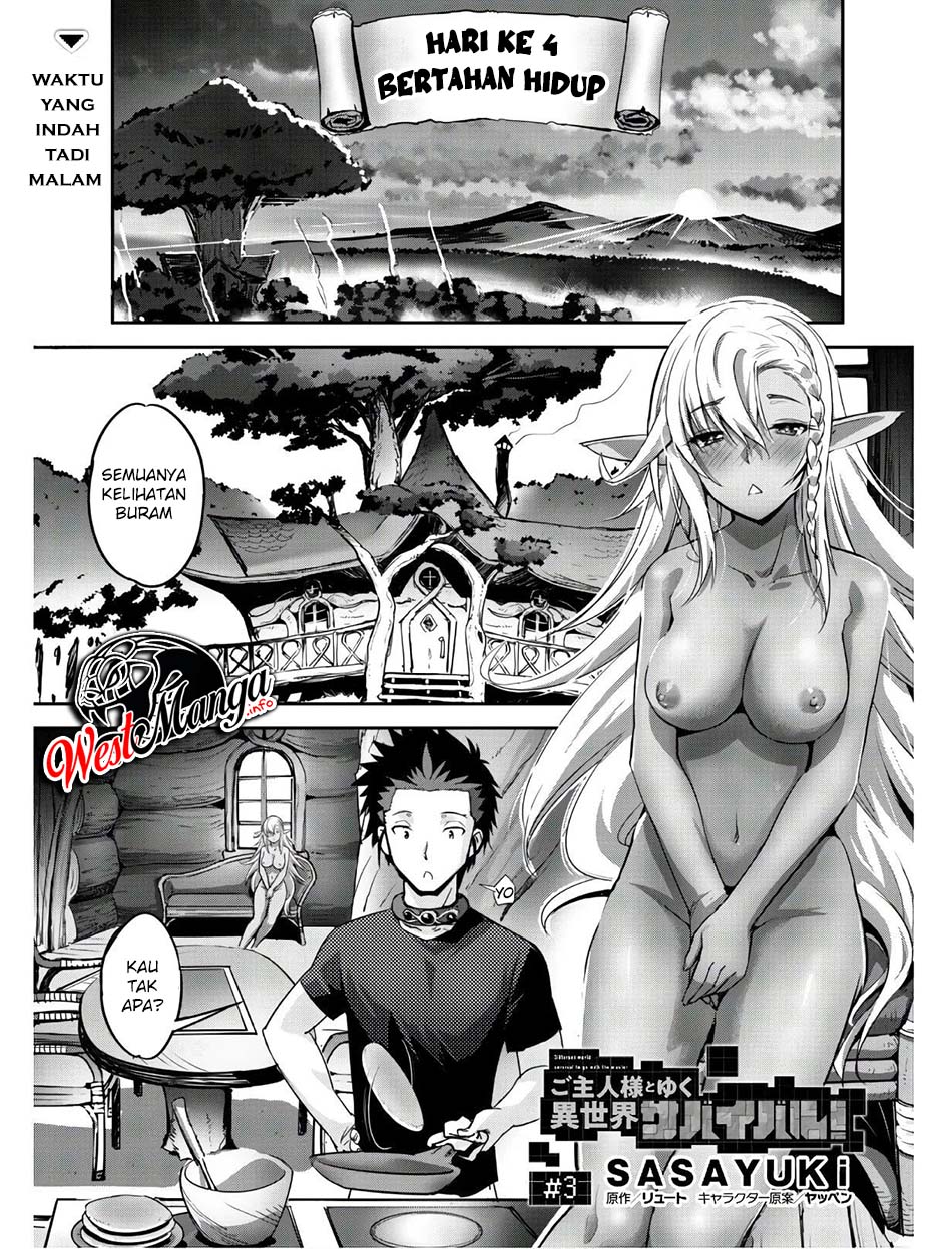 Goshujinsama to Yuku Isekai Survival! The Comic Chapter 3 - halaman 2